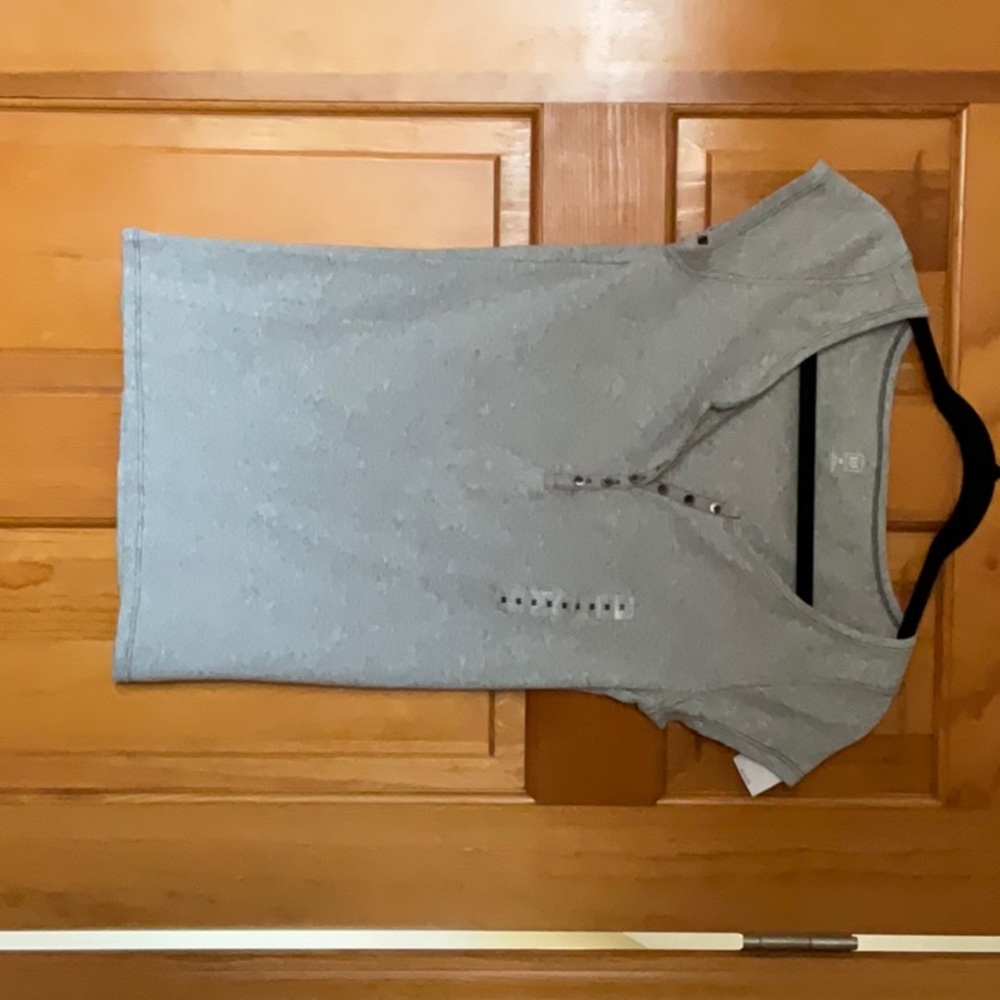 Cotton grey shirt with buttons